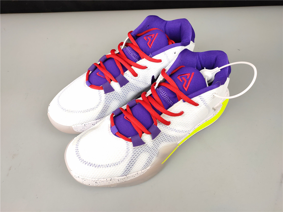 Nike Zoom Freak 1 White Purple Yellow Shoes